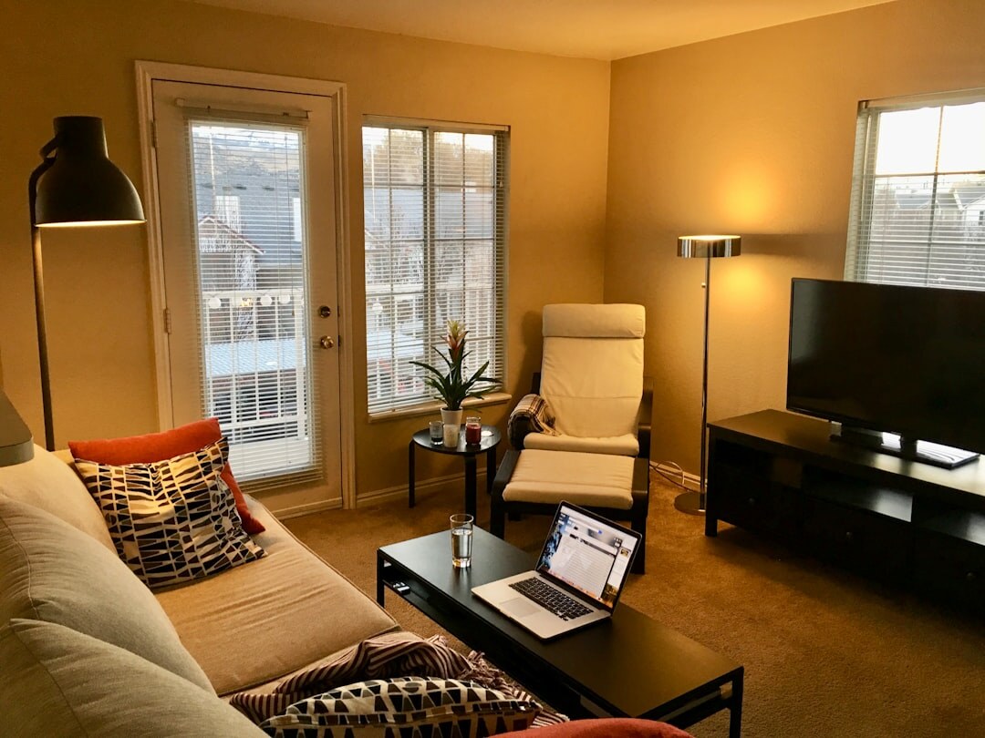 cozy living room tv